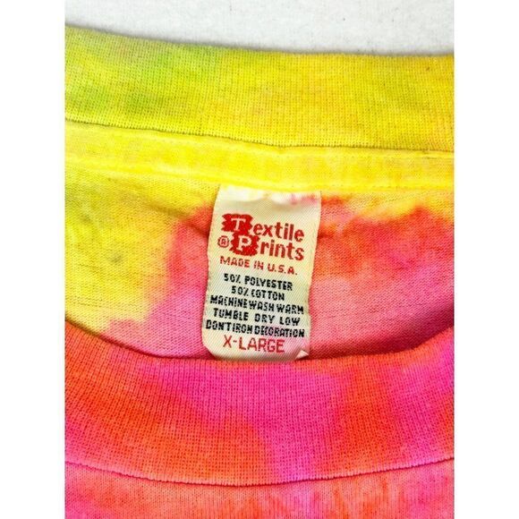 Vintage Kennedy Space Center T-Shirt XL Florida Tie Dye Puff Print Single Stitch - Picture 5 of 10